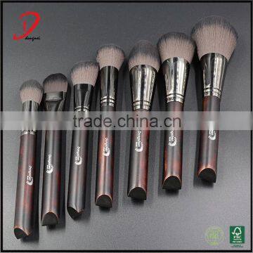 luxurious professional makeup brushes wood handle ,custom makeup brush set cosmetic tool kits , make up brush set you own brancd