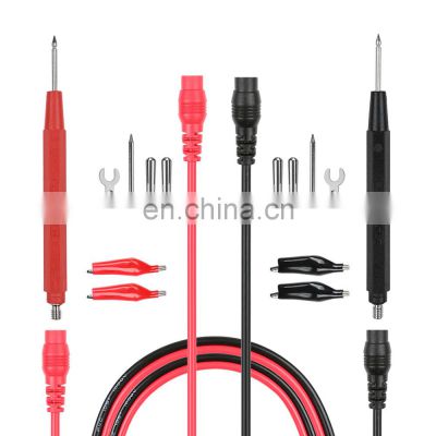 Clamp Meter Test Lead Kit Replaceable Test Wire Probe for Digital Multimeter Feeler Crocodile Alligator Clip Test Pins Needles