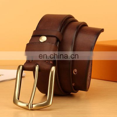 Genuine leather belt for men customised wholesale retail high very premium quality 2022 business style OEM ODM