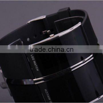 silicone band fashion led watch