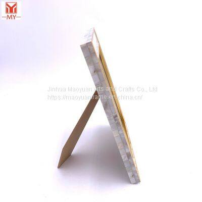 Light Luxury Gold Border PS Plaid Photo Frame Plastic Picture Frame photo-3