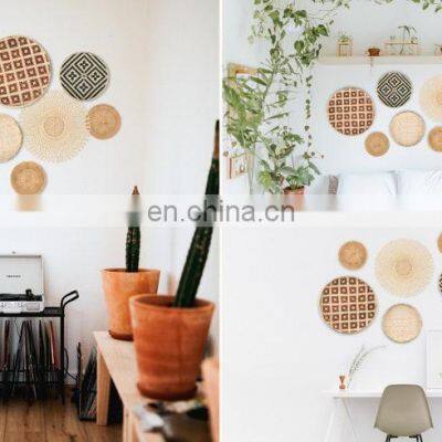 Set of 6 Rattan Wall Basket Decor Woven Bamboo Wall Hanging Art Decor Wholesale Vietnam Supplier photo-2