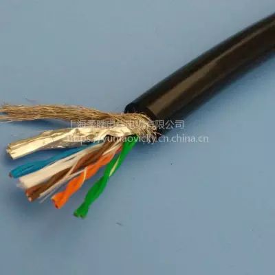 Polyurethane PUR anti-seawater high flexible network cable Tensile ROV shielding super five class six class network cable