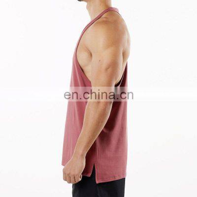 Newest Custom Private Label Fast And Free Singlet Men's Gym Top Sleeveless Sports Tank Top Cotton Sportswear Casual Tanks photo-5