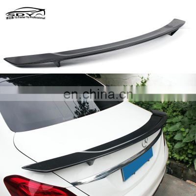 W205 C Class RT Style High Quality Carbon Fiber Rear Spoiler Trunk spoiler For Mercedes W205 C Class 4 Door