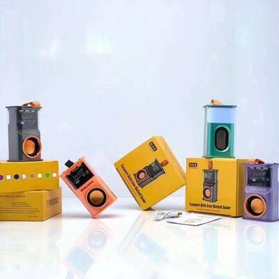 Creativity Transparent Speaker Bluetooth Sound Light Rhythm Subwoofer Series Gifts Bocinas Bluetooth photo-2