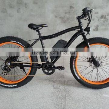 New 26"x 4.0 Fat Tire Electrc Bike Riding on the Beach Bike or on the Snow Aluminum Alloy Frame Li-ion Battery photo-2