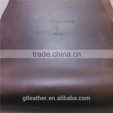 Pull up waterproof cow leather for mens shoe supper