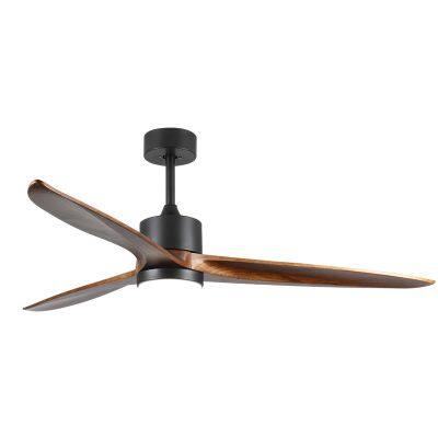 52inch Modern Wooden Blades Remote Cotroller Ceiling Fan With Led Light Light