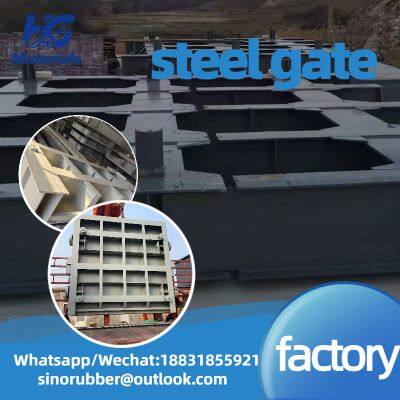 Steel gate, sliding flat steel gate, river channel, reservoir pump station steel, custom manufacturer