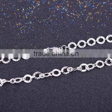 2015 Fashion Rhodium Plated Dimond Cut Chain Necklace Jewelry Accessories photo-4