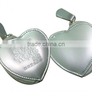 PU heart shape coin purse