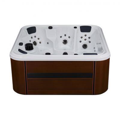 European Market Massage Smooth Modern Freestanding 6 Person Hot Tub Outdoor Spa Jacuzzi Large Bath Tub photo-2