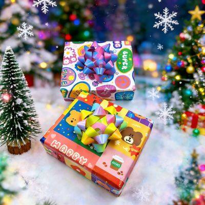 Gradient Star Gift Bows Manufacturer - Custom Ribbon Pull Bows photo-2