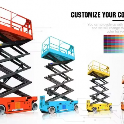 Hydraulic Electric Self Propelled Mobile Scissor Lift With 10mm Steel Platform photo-1