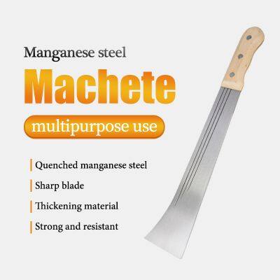 Machete for Agriculture & Jungle Work, 18-24 Inches, Heavy Duty Steel Blade with Comfortable Wooden Handle