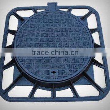 ductile iron round cover with square frame manhole cover