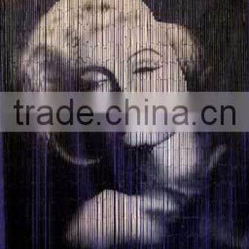 High quality best selling Bamboo Door Curtain with Marilyn Monroe in Viet Nam