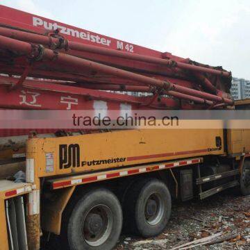 2005 Year42m Putzmeister Concrect pump Truck with Benz Chassis Original Schwing Sany concrect pump trucks 28m to 56m boom
