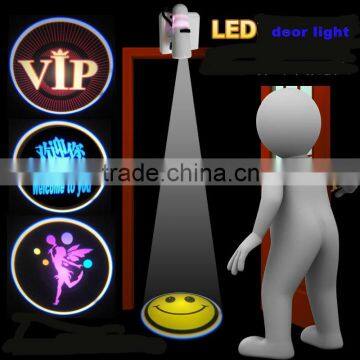 ABS led projector car door lamp to promotion customed design logo lamp all logo can be customed for halloween