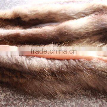 Dark Natural Color Real RaccooN Fur Collar for Hood OF Coats DIy Material photo-2