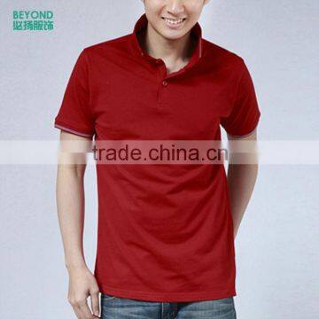 Custom logo cotton bamboo fiber polo t shirt