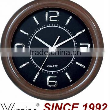 Plastic Material Painted Wooden Wall Clock