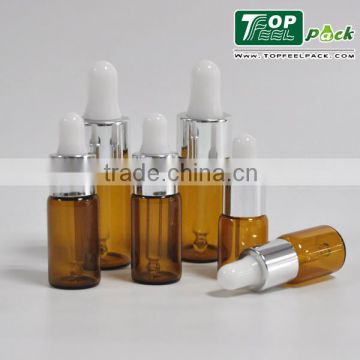 10ml Amber Glass Bottle with Dropper for Liquid/Amber Essential Oil Bottle