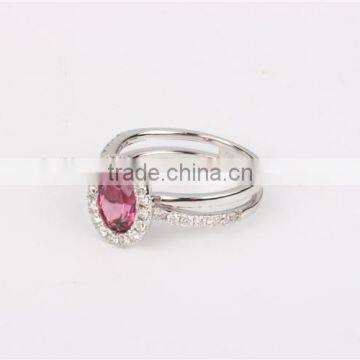 18K Rose Gold Plating Ring Gold Gemstone Ring 6 Gram photo-4