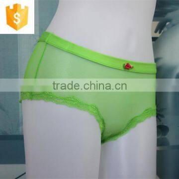 High Quality Soft Young Girls Underwear Lace Sexy Mesh Panty photo-5