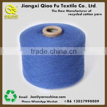 Ring spun cotton polyester hand made yarn for knitting