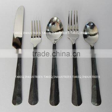 Ridged Flatware Serving Set