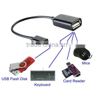 White/Black Micro USB Mobile Phone OTG Connect Kit Cable