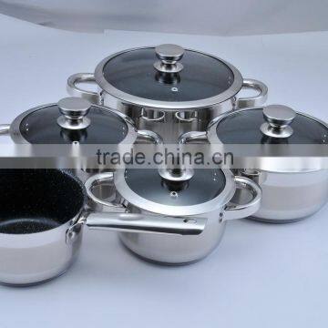 Marble stone non-stick coating cookware set