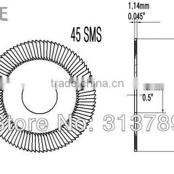 Locksmith tools!45SMS HSS bitting cutters for ILCO 2585 SMS key machine