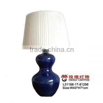 blue calabash table lamp by porcelain