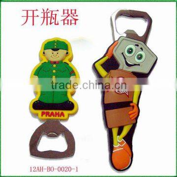 2016 plastic bottle opener with 3D cartoon shape