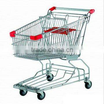 100Liters Asian style supermarket shopping trolley cart