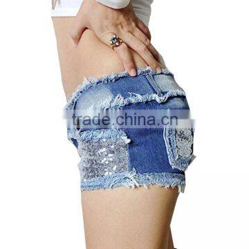 Blank Jeans Wholesale Side Lace Stitched Skinny Jeans Pants Price photo-4