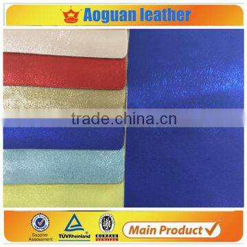 2016 hot selling crazy horse pattern leather with shinny leather fabric & mouse leather fabric