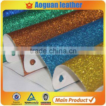 Glitter leather/small powder glitter shoes leather A1502