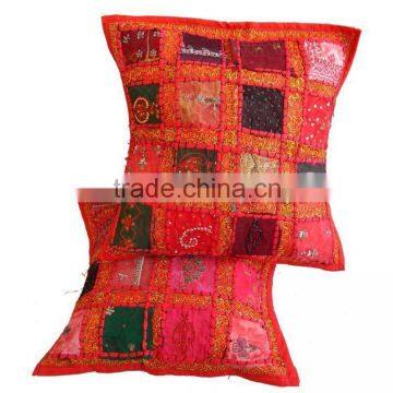 Ethnic sari fabric cushion covers india,bohemian cushion covers,Handmade cotton cushion cover,vintage sari cushion covers