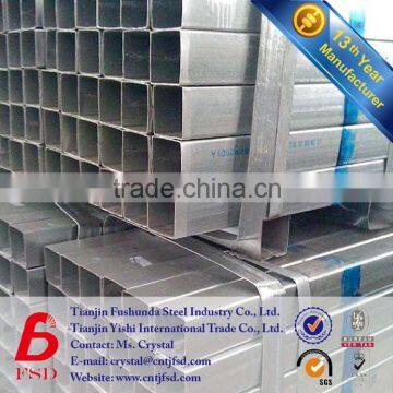 pre galvanized square tube 100*100 retangular pre galvanized pipe