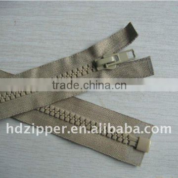 plastic gold teeth zipper