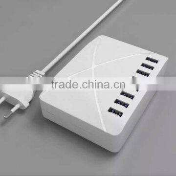 UK/EU/US Standard 8 USB Port Universal Mobile Phone USB Charger 5V 10A Output