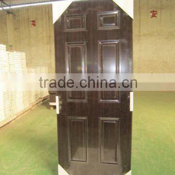 American style residential door, galvanized steel panel door