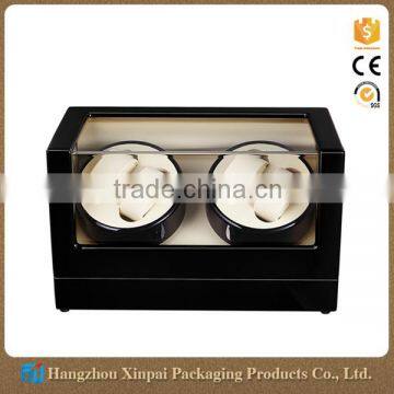 4 Slot Volta Personalized Glossy Wood Watch Winder Box