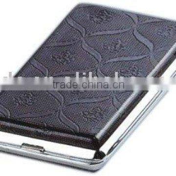 Surface mount leather cigarette case