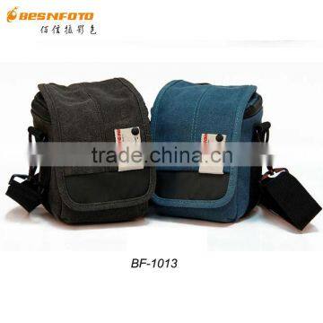 Besnfoto BF-1013 Small size Mirrorless Canvas Trendy dslr Camera Shoulder Bag