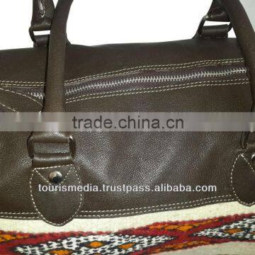 Handmade Moroccan Kilim Handbags Genuine Leather and Kilim New Style Ref444 photo-3